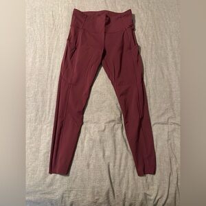 lululemon athletica Burgundy Leggings